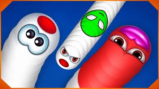 🐍WORMSZONE.IO | GIANT SLITHER SNAKE TOP 01 / Epic Worms Zone Best Gameplay! | Worm The Fighter screenshot 5
