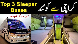 Karachi To Quetta Top 3 Sleeper Buses Al Mahmood Al Saif Abdali Movers 