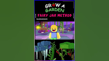 [Grow A Garden] The EASY FAIRY JAR FARMING METHOD Animation #growagarden #roblox #animation