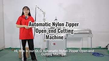 QLQ-OCM-1 Automatic Nylon Zipper Open-end Cutting Machine #zippermachine