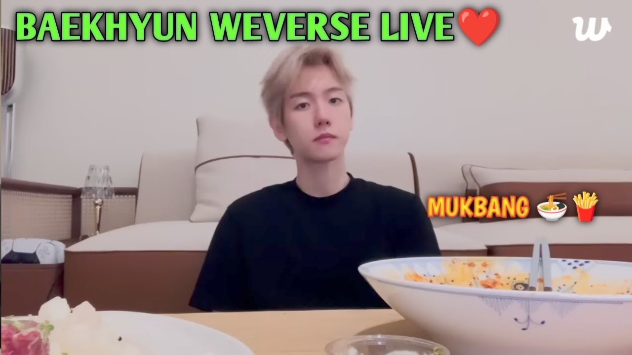 [ALL, SUB] BAEKHYUN WEVERSE LIVE - 🫰❤️🧋(12-08-25)