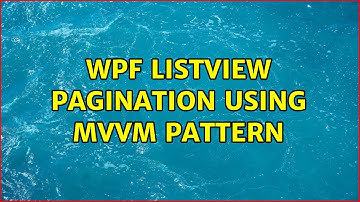 WPF ListView Pagination using MVVM Pattern