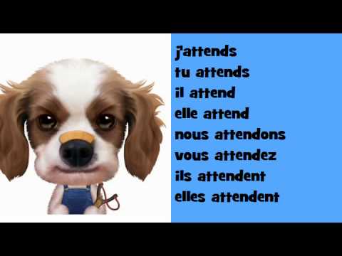 Французский музыкальный сопряжения # Hip hop # глагол = attendre