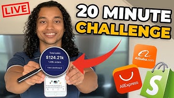 Building A Shopify Dropshipping Business In 20 MINUTES LIVE