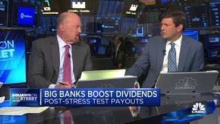 Jim Cramer on Big Banks raising dividends after passing Fed stress tests