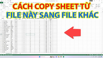 Cách Copy Sheet Từ File Này Sang File Khác