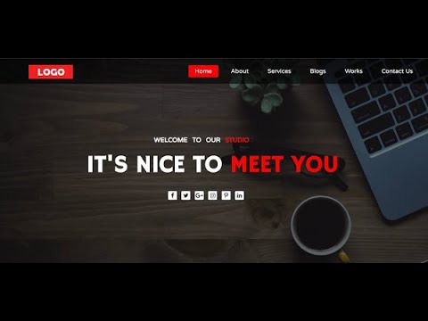 How To Create A Website Using HTML And CSS |Source Code 2021| - YouTube
