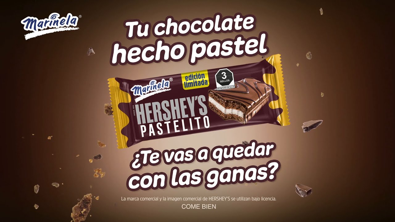 Marinela Mexico — Marinela Hershey's Pastelito - Tu chocolate hecho pastel (YouTube video ad)