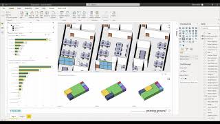 Tracer Demo - Compare Revit Design Options using 3D Power BI Visual