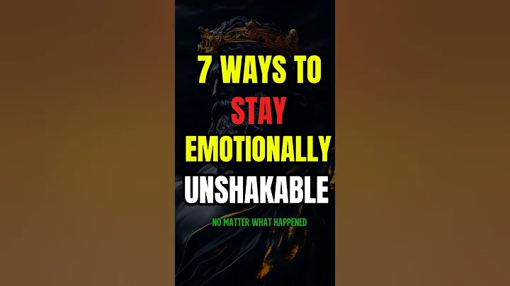 7 Ways To Stay Emotionally Unshakable | Stoic Resilience