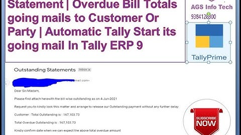Auto Email Ledger Outstanding Statements Overdue statement mailing to client Emailauto Party OS Stmt