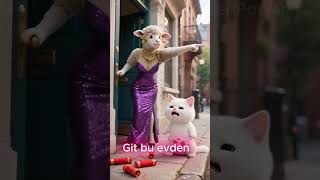 Yaramaz Kedi Annesini Kızdırdı! 😾💥 #cat #funnyv