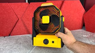 Portable Rechargeable Fan with Detachable Batteries Review