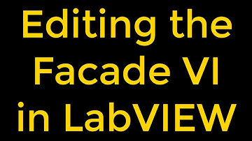 Editing the Facade VI in LabVIEW