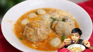 Mukbang Bakso Jumbo Termurah, Besar Dan Bikin Nagih