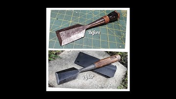 Stanley No. 750 Wood Chisel Refurbish - #refurbished #beforeandafter #woodwork