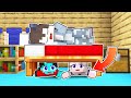 We spent 24 hours in azens house  minecraft