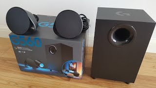 Logitech G560 Unboxing Complete Setup | BEST PC SPEAKERS - YouTube