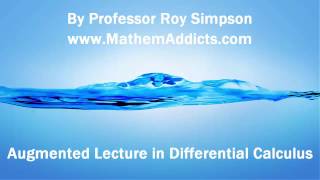 Augmented Lecture in Differential Calculus - Choosing to Optimize the Square of a Function