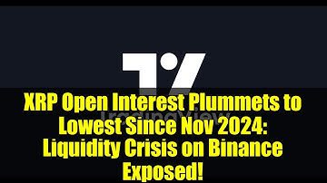 XRP Open Interest Plummets to Lowest Since Nov 2024: Liquidity Crisis on Binance Exposed!