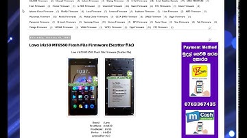 Lava iris50 MT6580 Flash File Firmware Scatter file