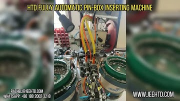 Fully automatic nylon zipper pin-box machine - HTD International