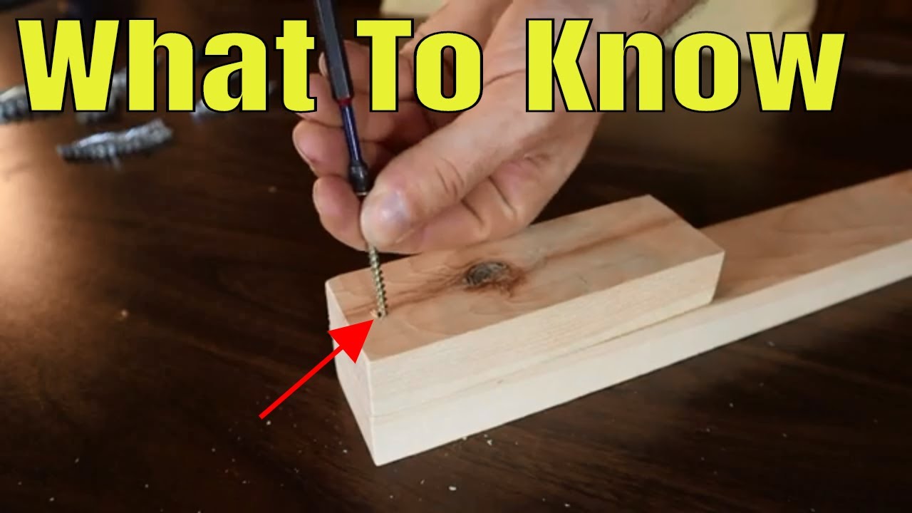 Before You Screw Wood Together Watch This ( The Best Diy Screw Joints ) - YouTube