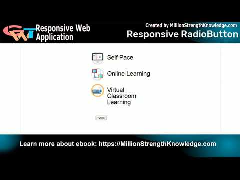 Responsive Radio Button - GWT Responsive Web Application ebook