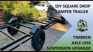 DIY SQUARE DROP OFF ROAD TRAILER BUILD |  (Part 1) Timbren Axleless suspension