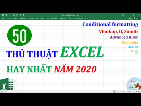 Tổng hợp 50 thủ thuật Excel hay nhất năm 2020