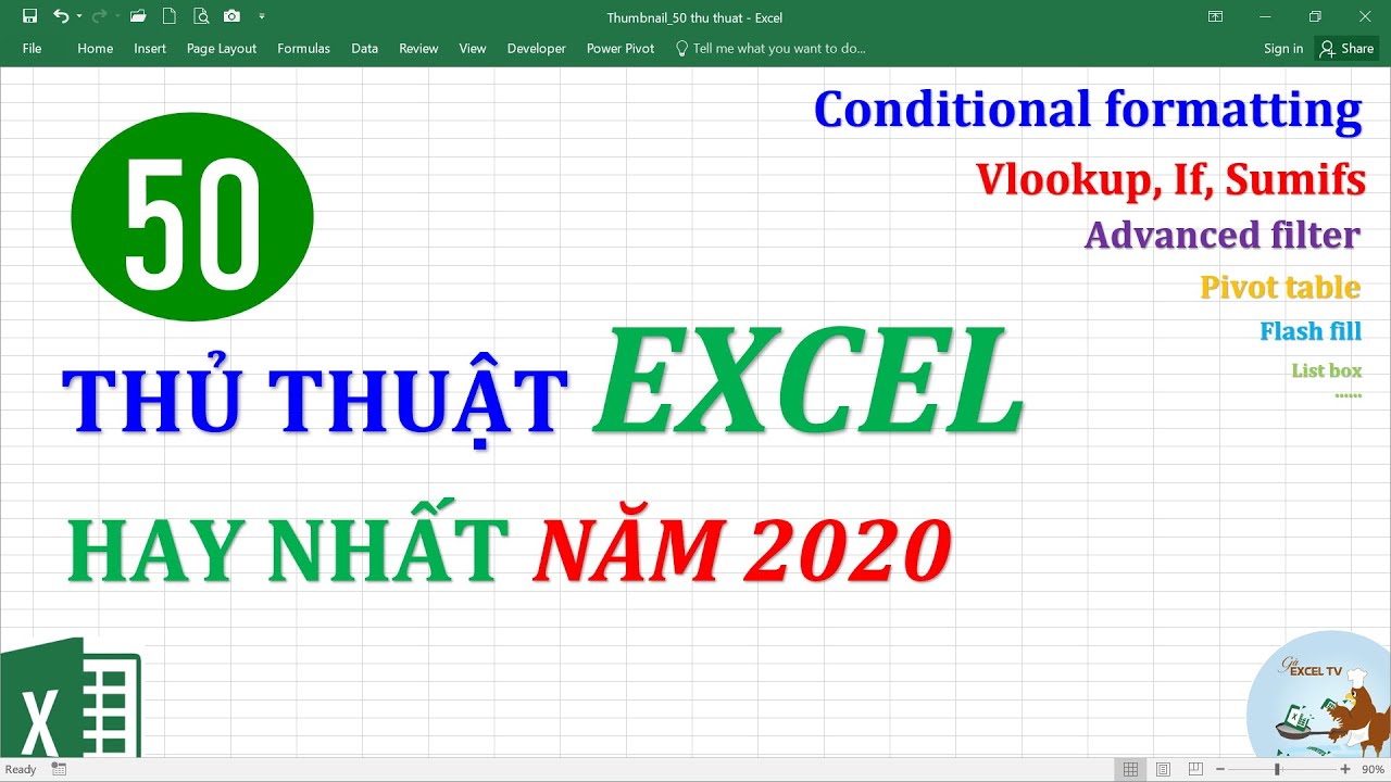 Học excel 2010 nâng cao | Tổng hợp 50 thủ thuật Excel hay nhất năm 2020