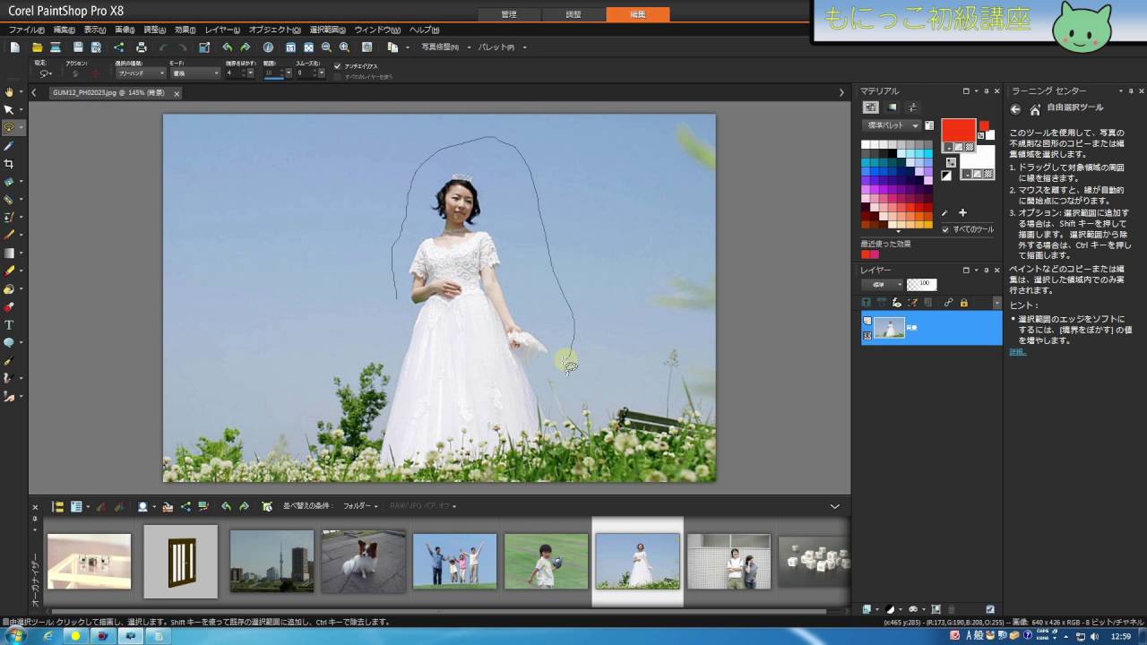 Paintshop Pro X8 使い方 新機能と操作パネルについて Youtube