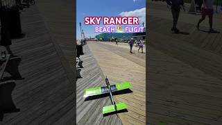 BEACH FLIGHT WITH RC PLANE | OSMW SKY RANGER 40E 6S #rcplane #aviation #shorts #takeoff #beach