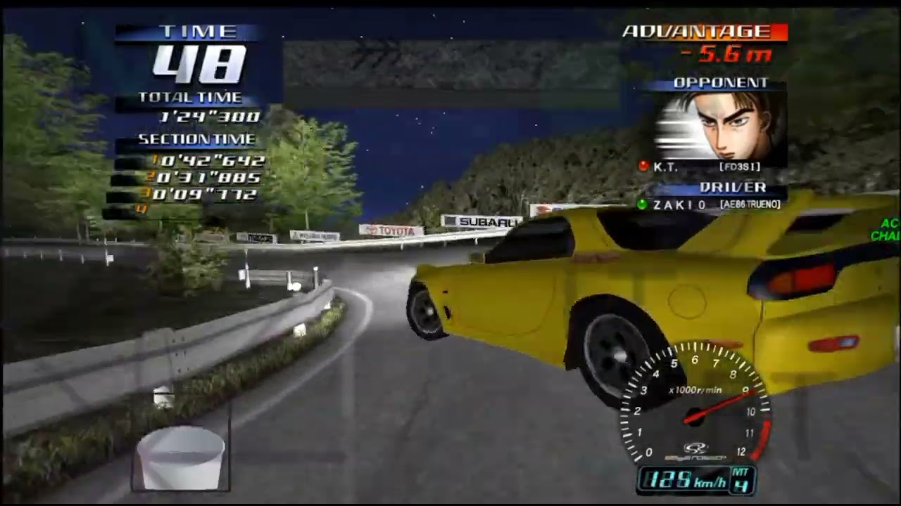 Initial D Arcade stage ver.3 - new game+6 - vs Keisuke (fd3s) Android gameplay