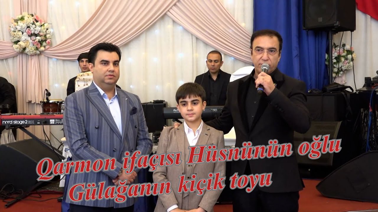 Qarmon ifaçısı Hüsnünün oğlu Gülağanın kiçik toyu Ənvər Sadıqov toyun  açılışı 1h