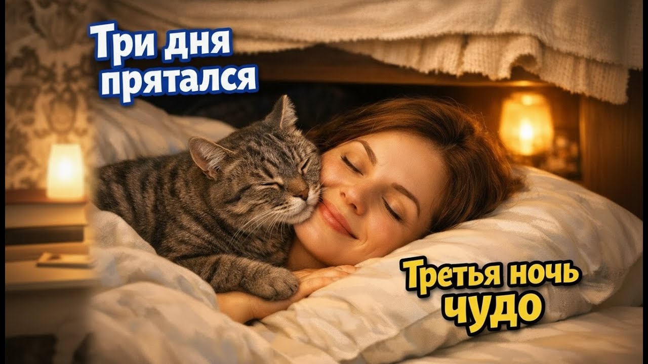 Кот из приюта прятался под кроватью 3 дня. На третью ночь он сделал ТО, что растопило сердце