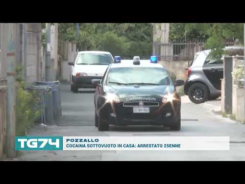 Video POZZALLO - COCAINA SOTTOVUOTO IN CASA, ARRESTATO 25ENNE