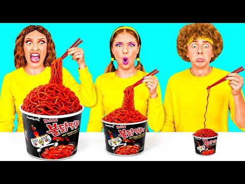 Big, Medium and Small Plate Challenge | Simple Kitchen Tricks by BaRaDa Challenge