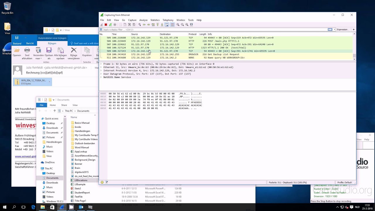Locky Cryptolocker in action