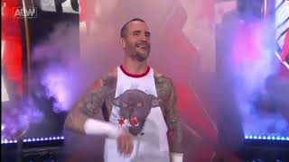 CM Punk Gets Booed by Canadian Crowd - CM Punk entrance AEW Collision June 24th - Toronto boos Punk