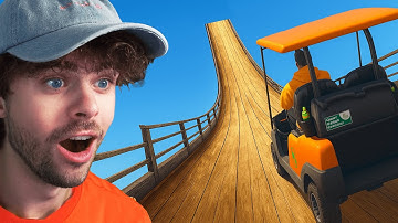 Can You Survive This MEGA DAMPENNA With A GOLF CART?!