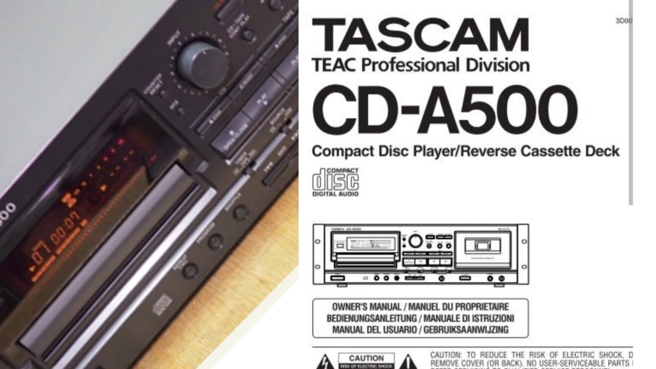 TASCAM CD-A500 - YouTube