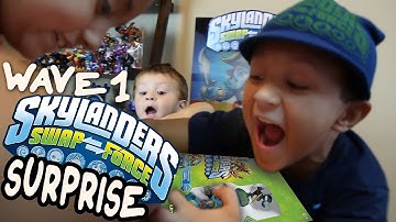 Skylanders Swap Force Wave 1 Toys Surprise & Unboxing (Part 1)