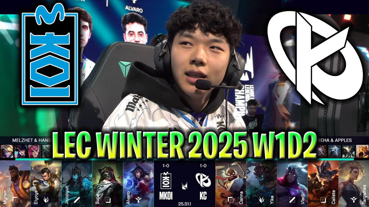MKOI vs KC LEC WINTER SPLIT 2025 W1D2 | MOVISTAR KOI vs KARMINE CORP ...