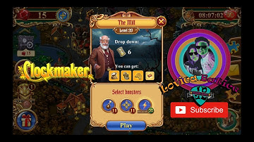 Clockmaker - Match 3 Mystery Game - The Mill - Level 16 - 20 - Gameplay