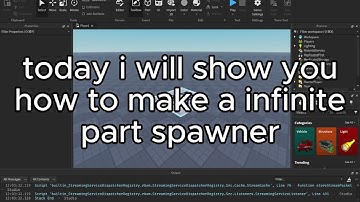 How to make a infinite part spawner in Roblox Studio 2024