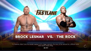 Brock Lesnar Vs The Rock #wwe2k22 #wwe2k23