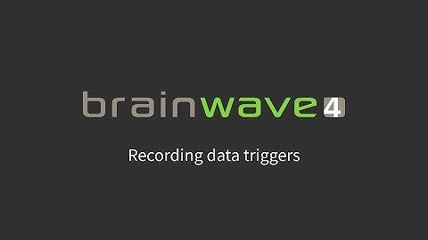 Recording data triggers