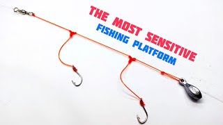How to make a chain of fishing hooks with two hooks