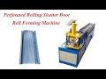 Perforated rolling shutter door roll forming machine